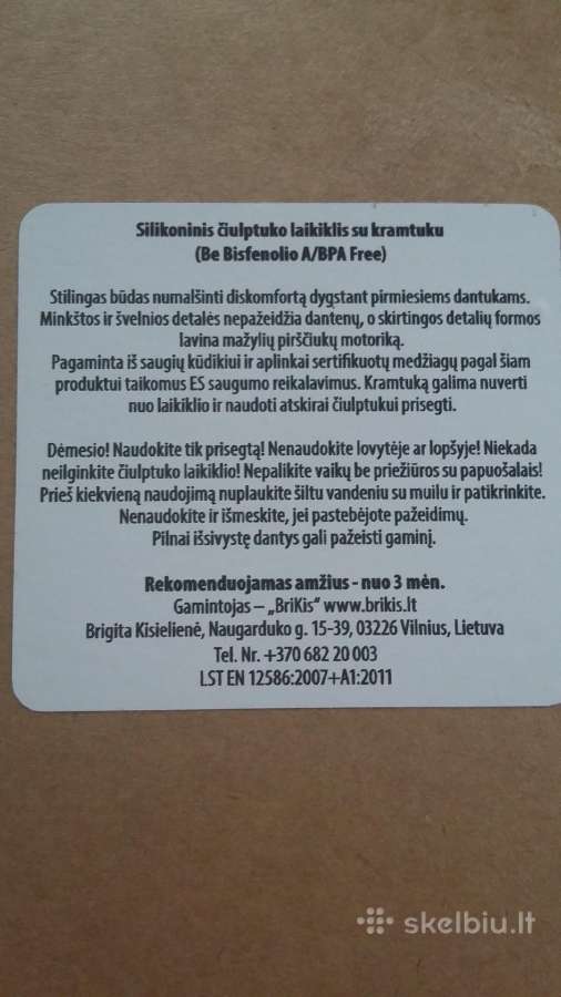 Kramtukas su laikikliu - nuotraukos Nr. 3