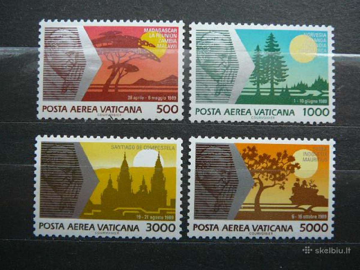 Popiezius Keliones Vatikanas svarus mnh vt905