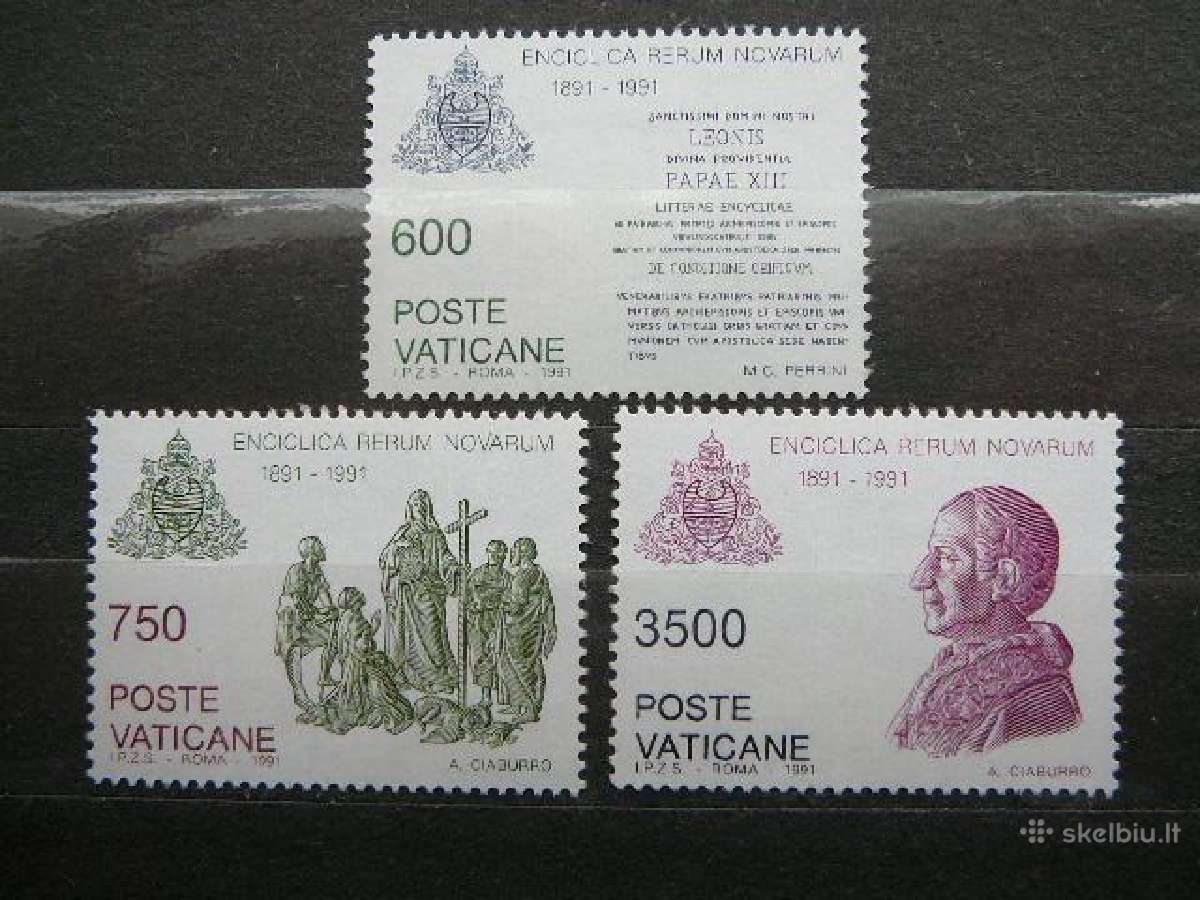 Popiezius Leo Xiii Vatikanas svarus mnh vt912