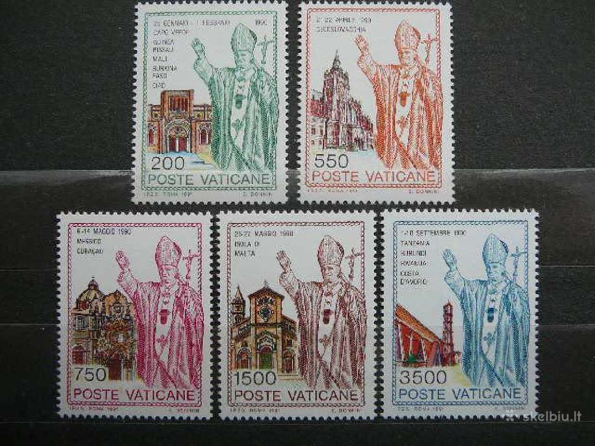 Popiezius Keliones Vatikanas svarus mnh vt915