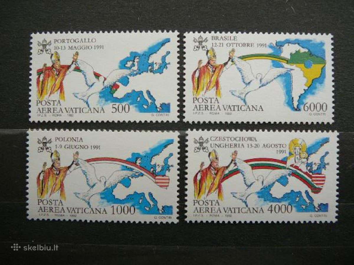 Popiezius Keliones Vatikanas svarus mnh vt927