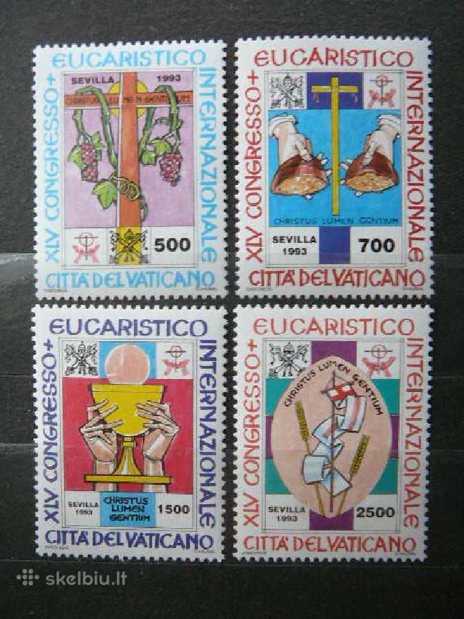 Kryzius Emblemos Vatikanas svarus mnh vt934