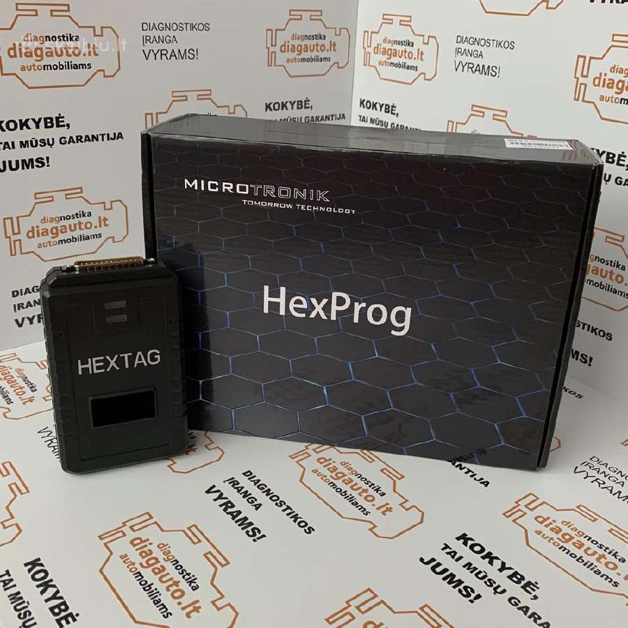 Microtronik Hextag ir Hexprog Programeris