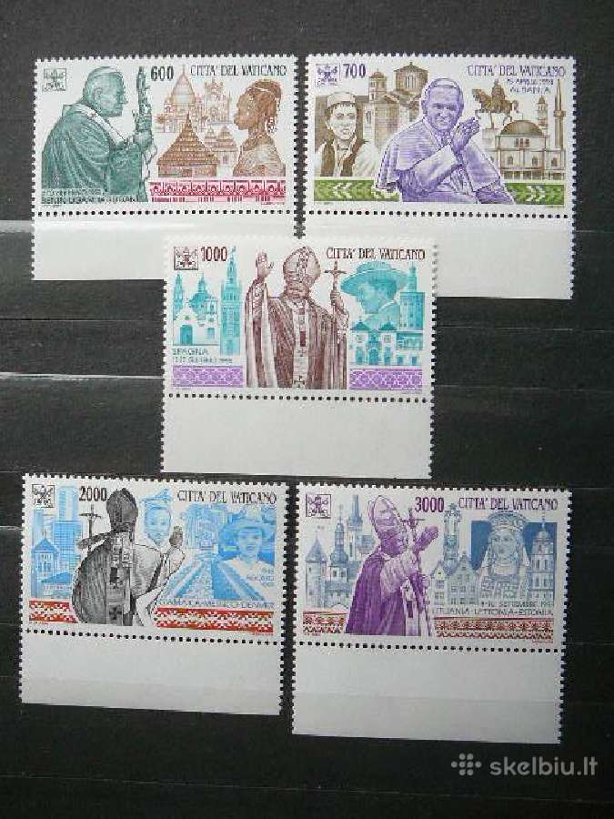 Popiezius Keliones Vatikanas svarus mnh vt948