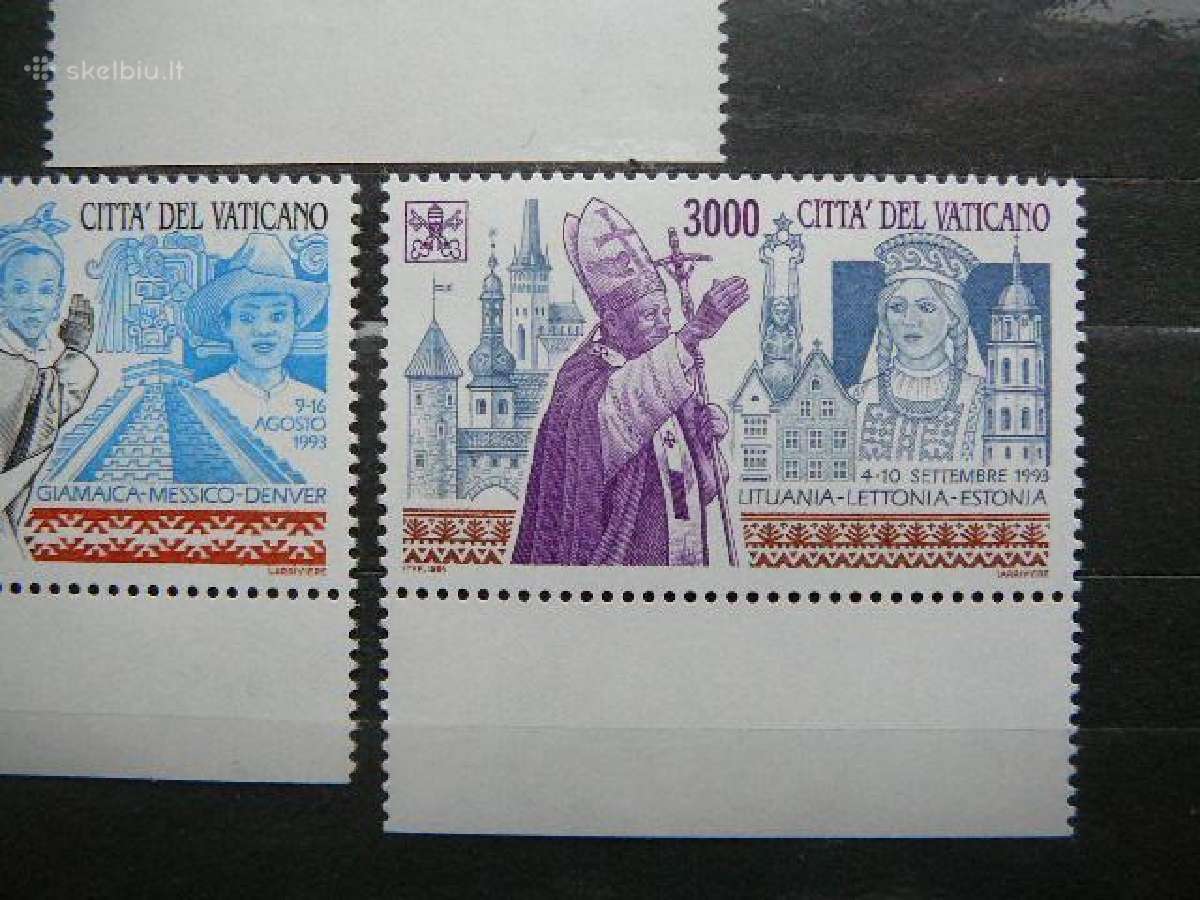 Popiezius Keliones Vatikanas svarus mnh vt948 - nuotraukos Nr. 2