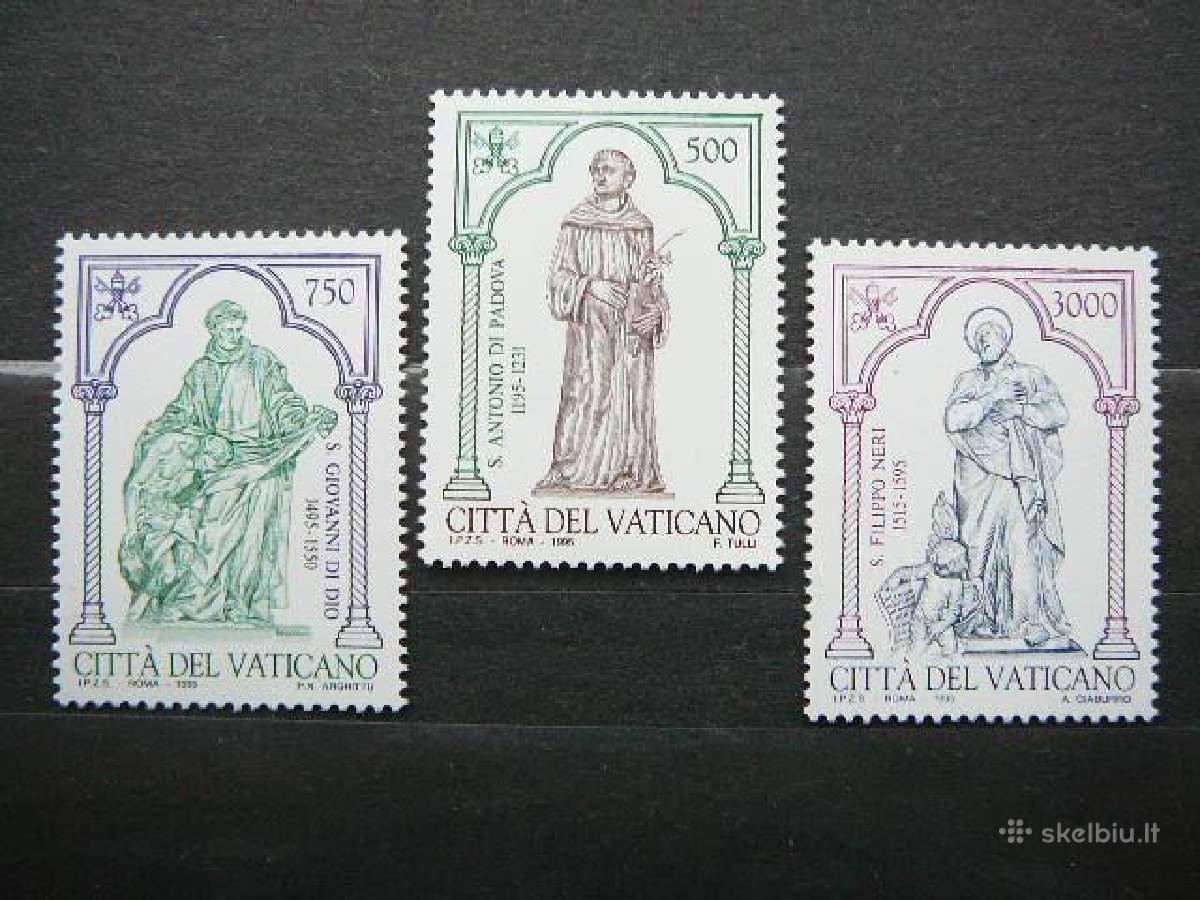 Skulpturos Sventieji Vatikanas svarus mnh vt957