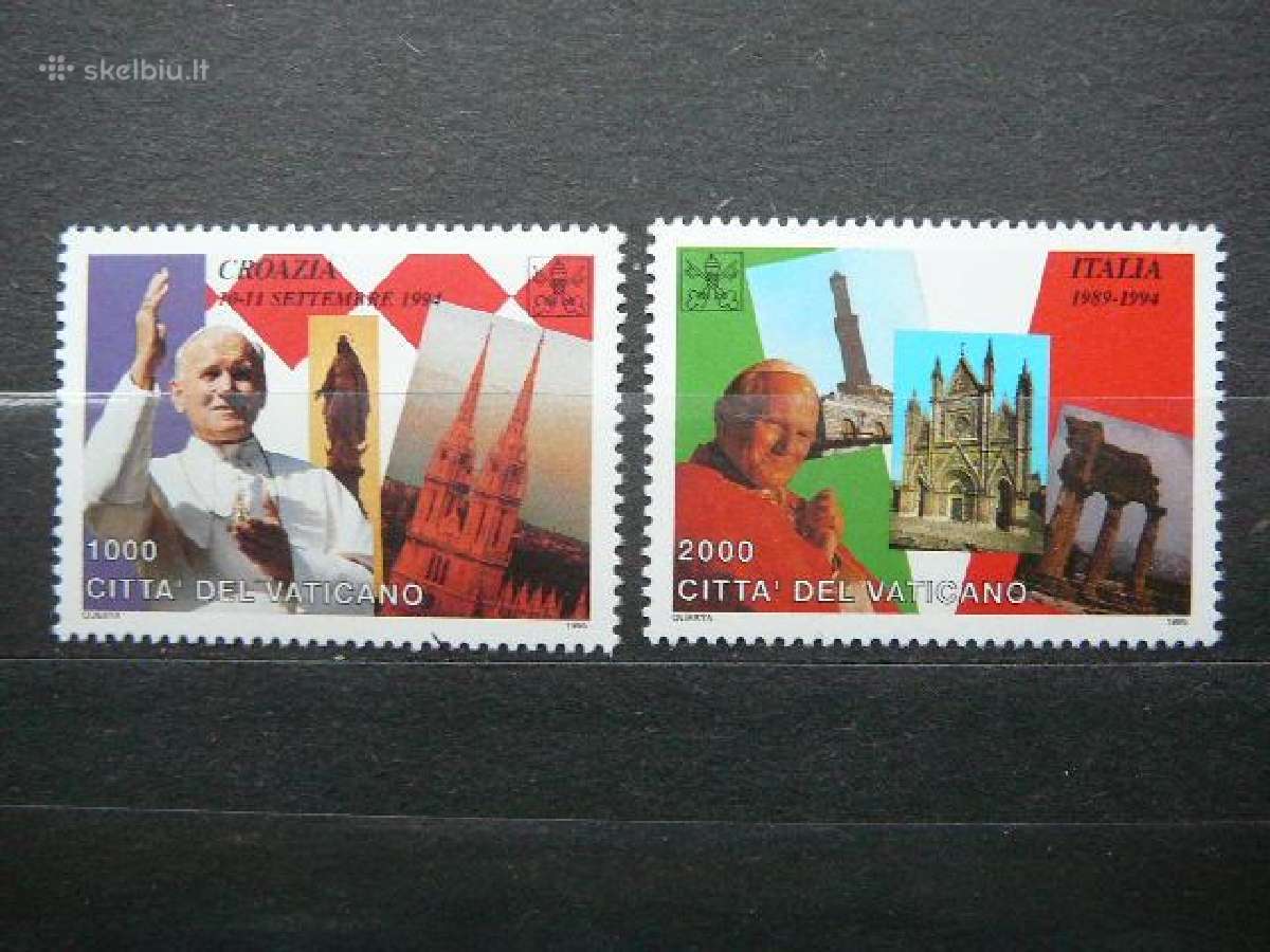 Popiezius Keliones Vatikanas svarus mnh vt958