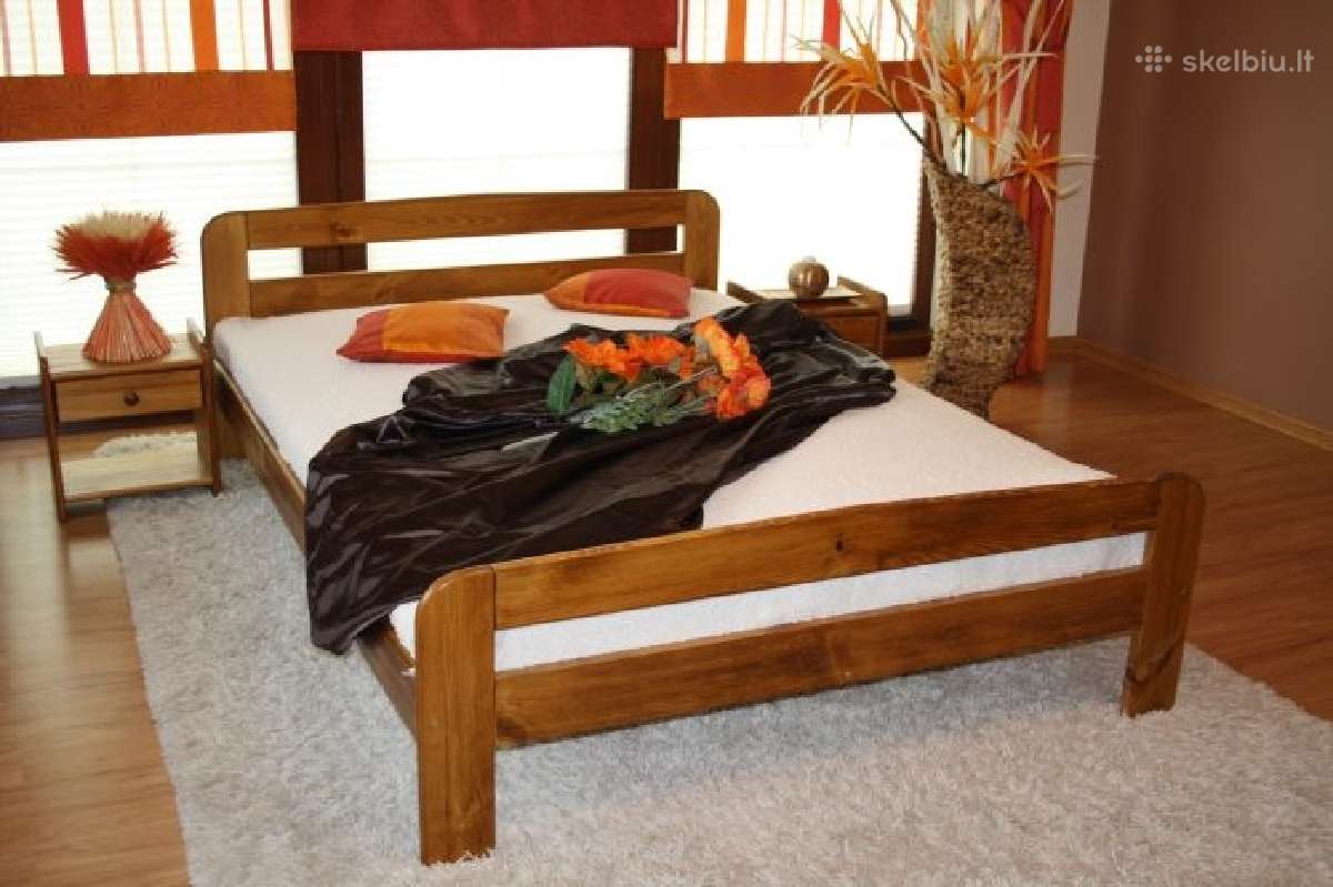 Nauja medinė lova 160x200 tik 150eur - nuotraukos Nr. 7