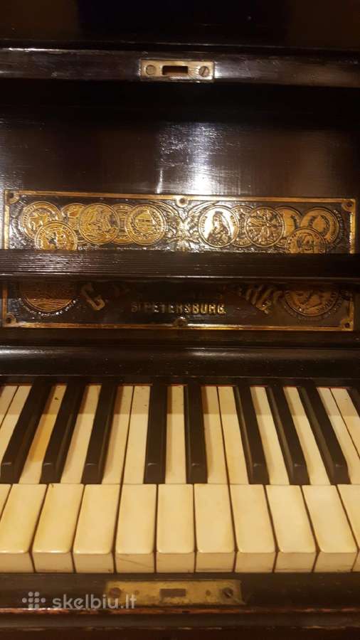 1888m. pianinas su dramblio kaulo klavišais - nuotraukos Nr. 4