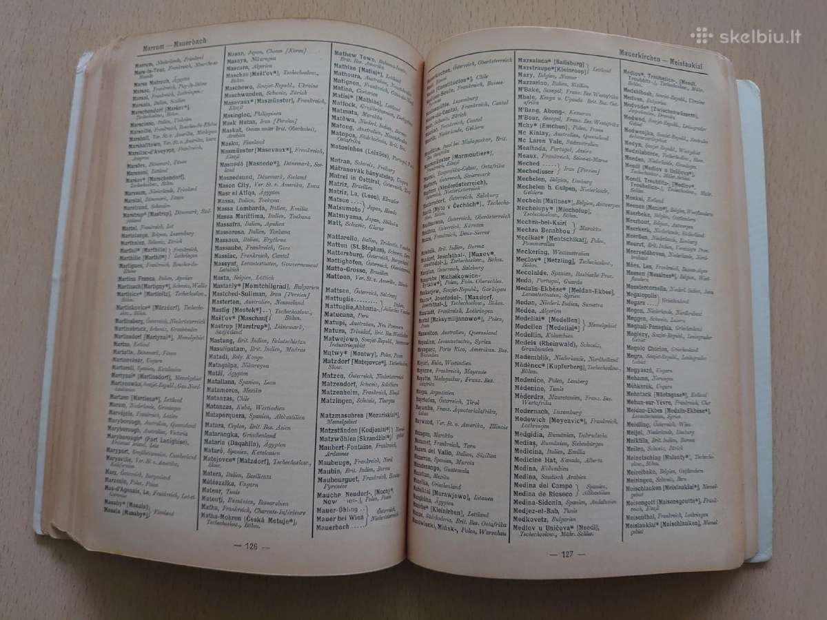Vietų sąrašas pasaulyje, įskaitant Memel kraštą - nuotraukos Nr. 3