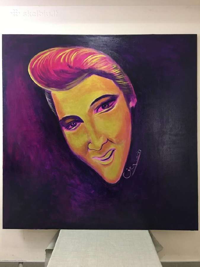 Linas Cicėnas, paveikslas “Elvis in violet" - nuotraukos Nr. 2