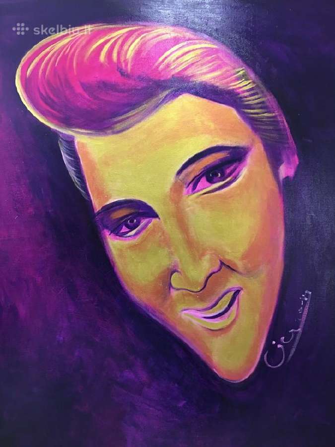 Linas Cicėnas, paveikslas “Elvis in violet" - nuotraukos Nr. 3