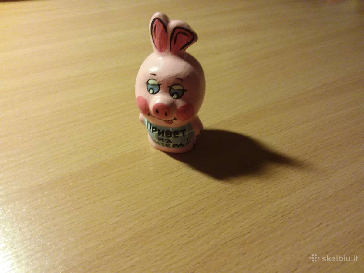 Skulpturėlė paršiukas su linkėjimais iš Piterio :) - nuotraukos Nr. 2