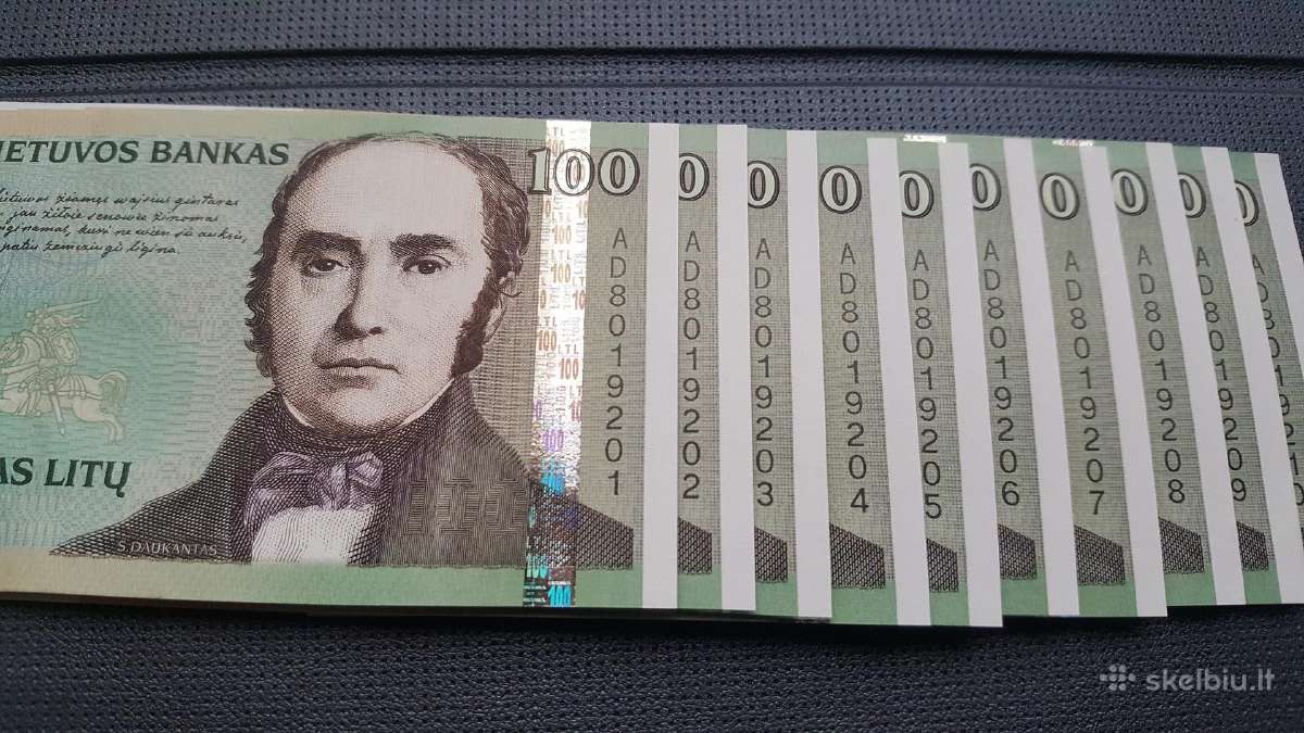 Litų banknotai (nauji) - nuotraukos Nr. 4