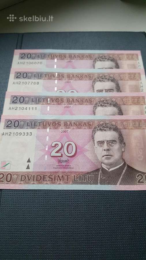 Litų banknotai (nauji) - nuotraukos Nr. 10