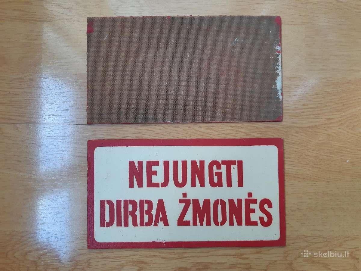 Ussr laikų darbų saugos lentelės