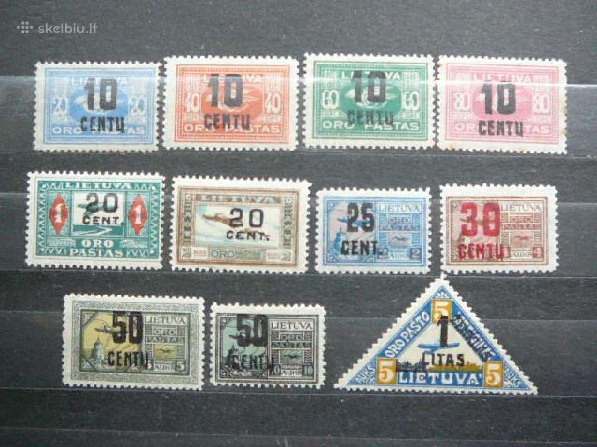 Lietuva 1922 Oro pastas svarus lit176sp