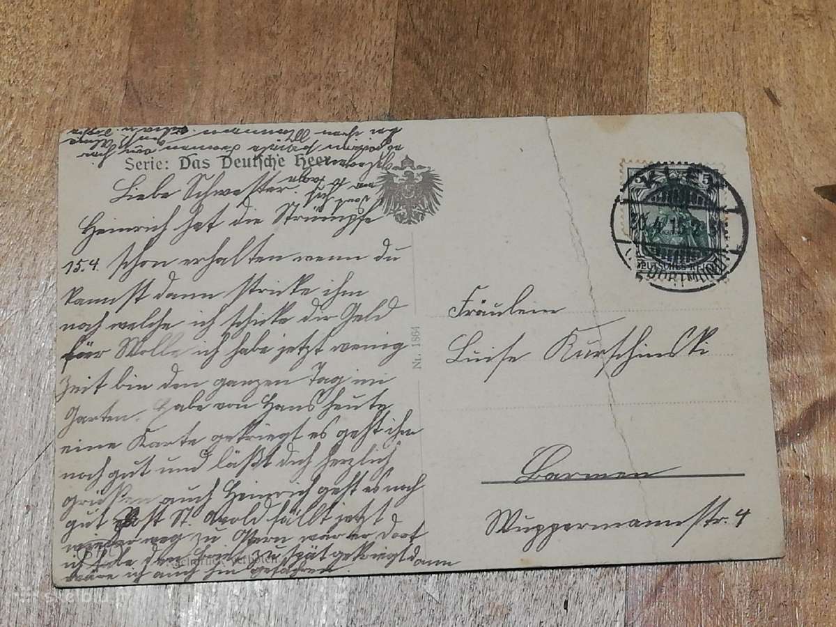 Ww1 vokiškas atvirukas - nuotraukos Nr. 2