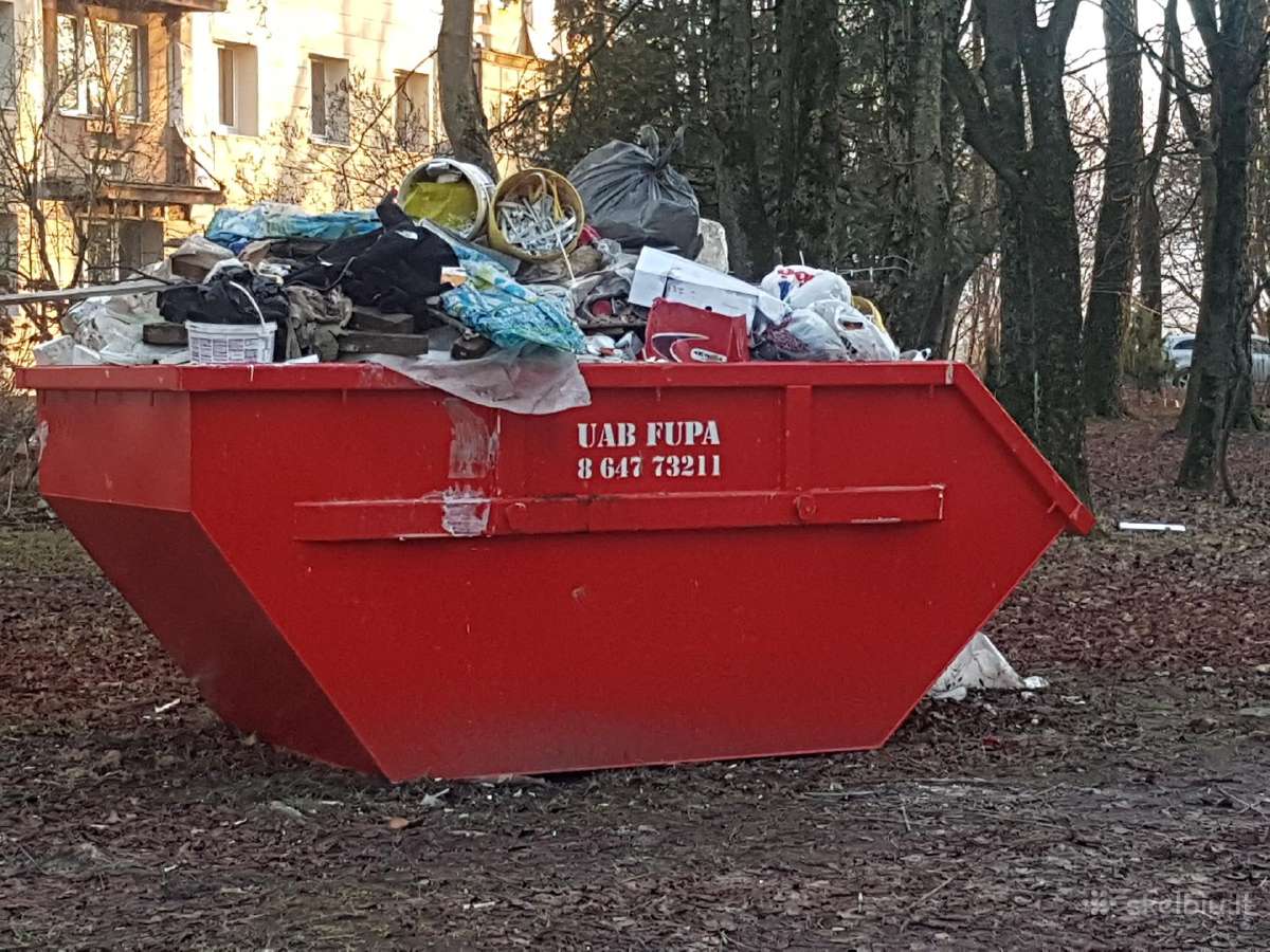 Konteineriu Nuoma Pardavimas Griovimas Šiukšliu iš - nuotraukos Nr. 14