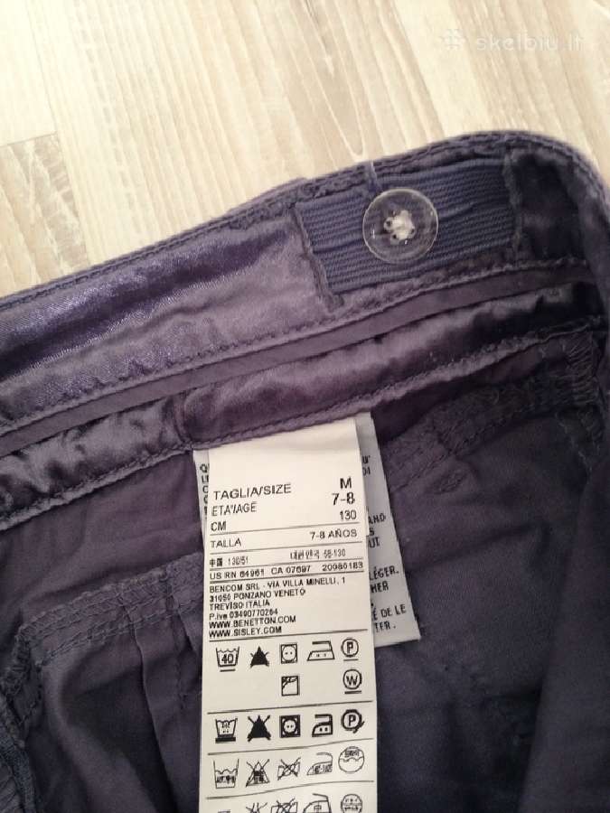 Benetton kelnės 130cm mergaitei - nuotraukos Nr. 4