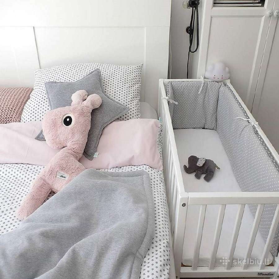 Nauja mini kūdikių lovelė su čiužinuku - nuotraukos Nr. 2