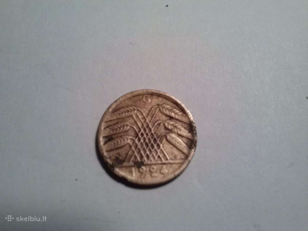 Moneta,5 pfennig 1924m