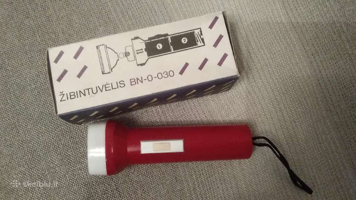 Naujas, nenaudotas žibintuvėlis.