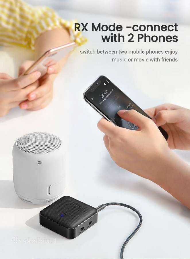 Bluetooth 5.0 (aptx HD)adapteris Imtuvas-siųstuvas - nuotraukos Nr. 8
