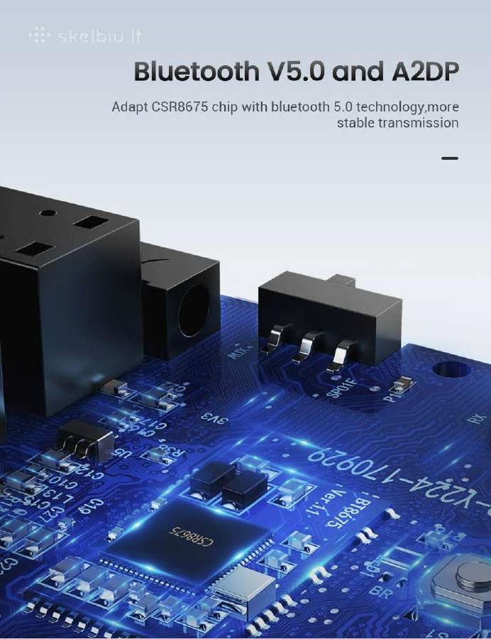 Bluetooth 5.0 (aptx HD)adapteris Imtuvas-siųstuvas - nuotraukos Nr. 9