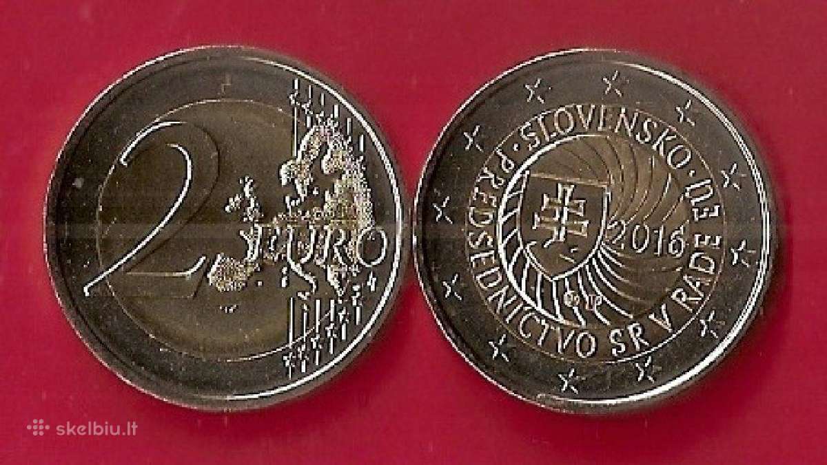 Slovakija 2016m. 2 € “ES Pirmininkavimas“ Unc