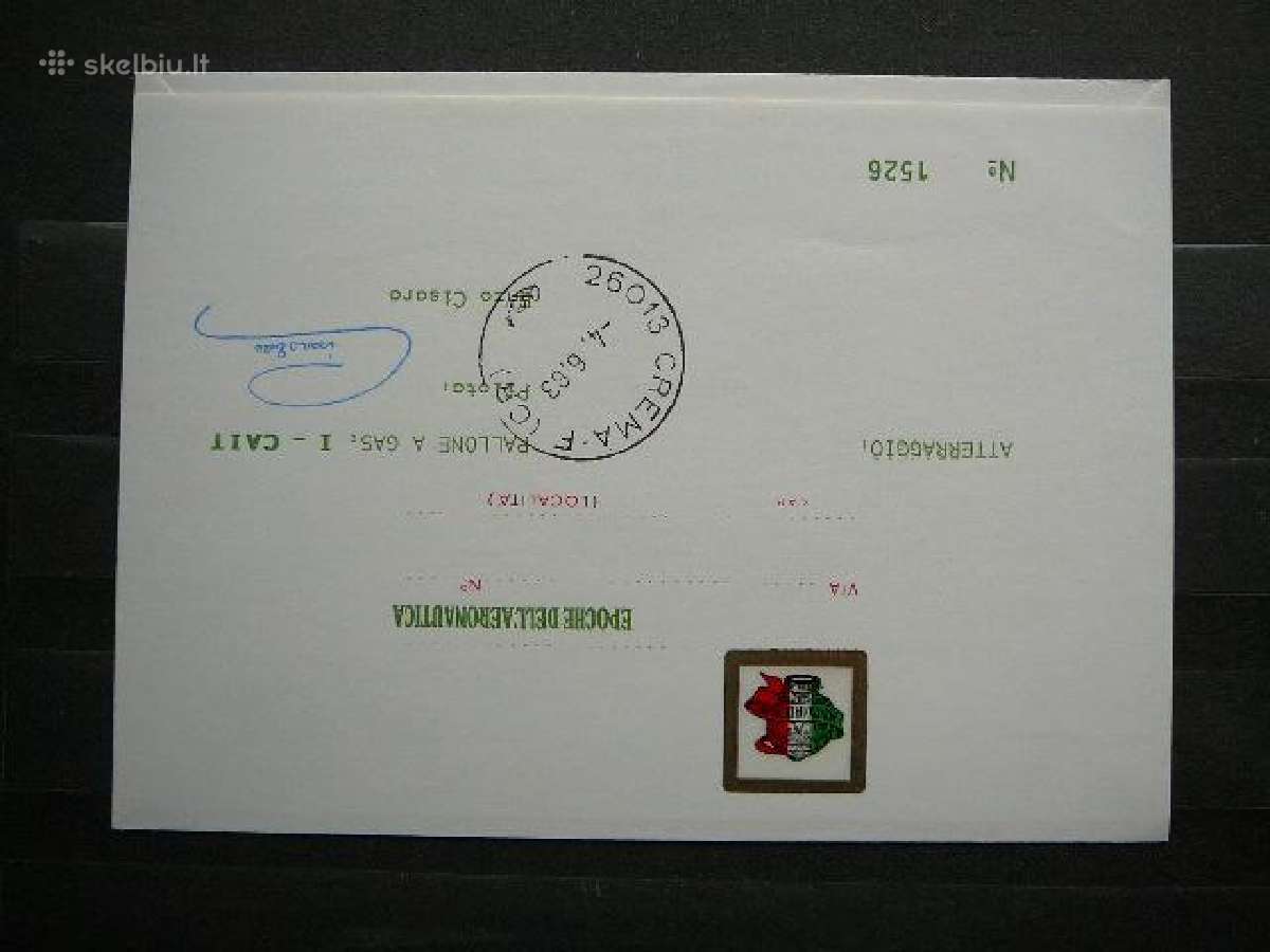 Oro balionai pastas Italija 1983 bp535 - nuotraukos Nr. 2