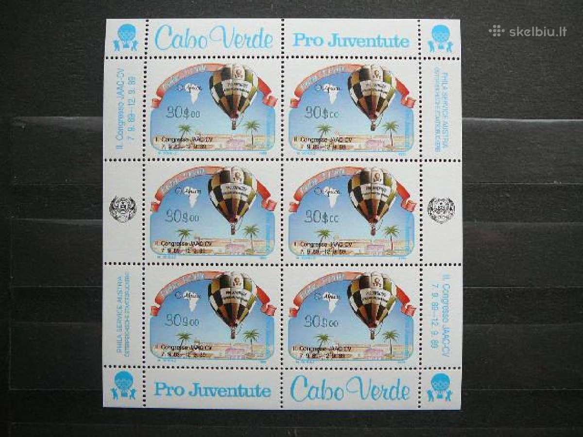 Cabo Verde 1989 Oro balionai klb. svarus bp546