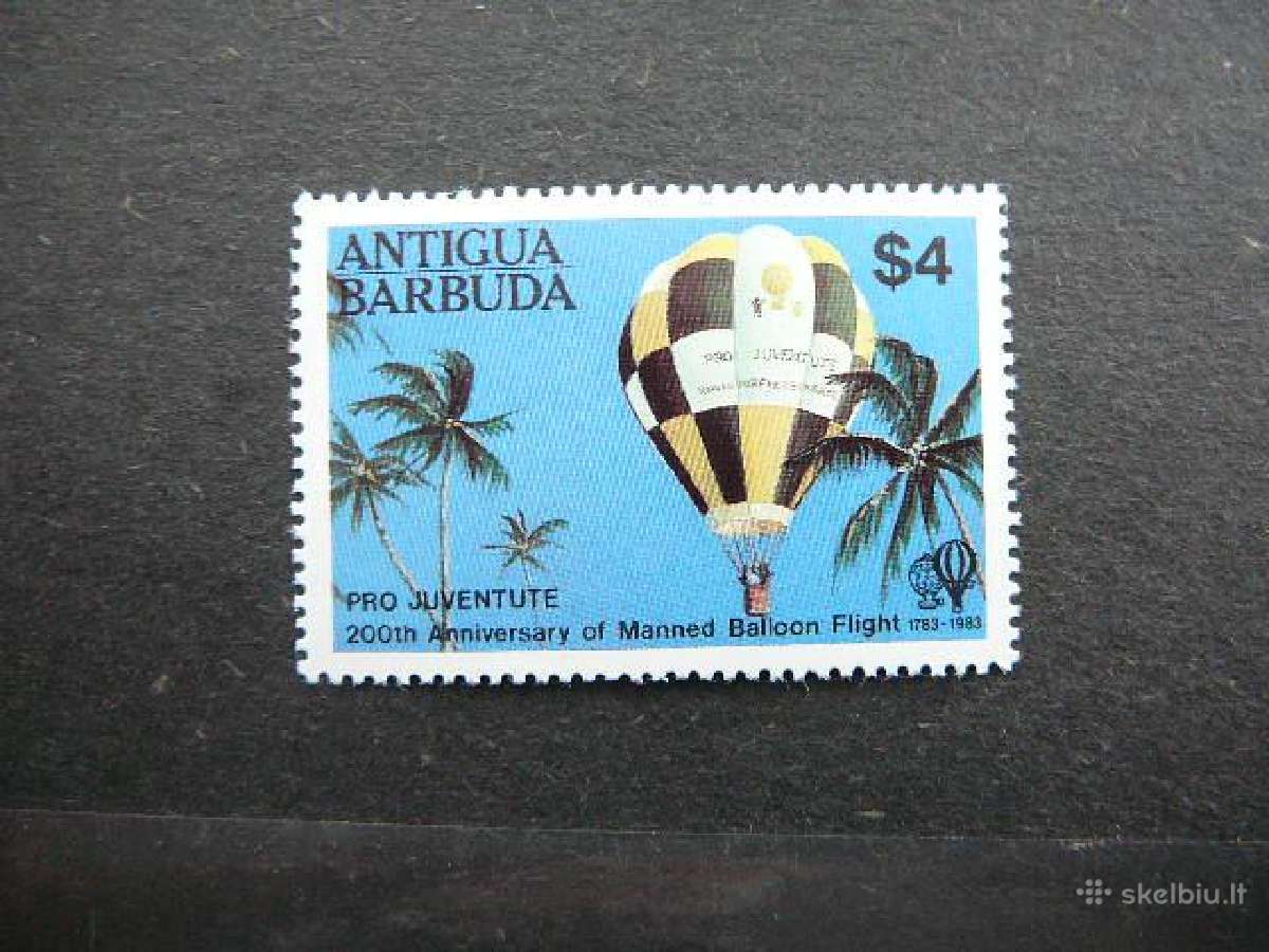 Antigua Barbuda 1983 Oro balionai svarus bp549