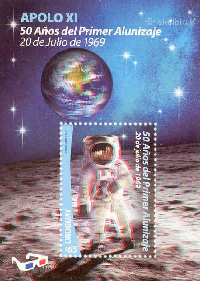 Urugvajus 2019. "50 metų Apollo 11 skrydžiui".