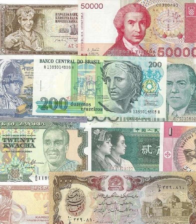 Perku įvairius banknotus