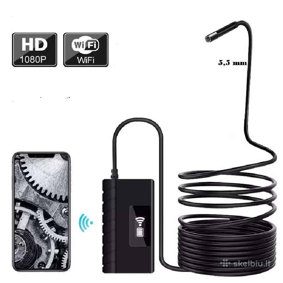 Endoskopinė WiFi kamera, 5.5mm, įvairių ilgių - nuotraukos Nr. 2