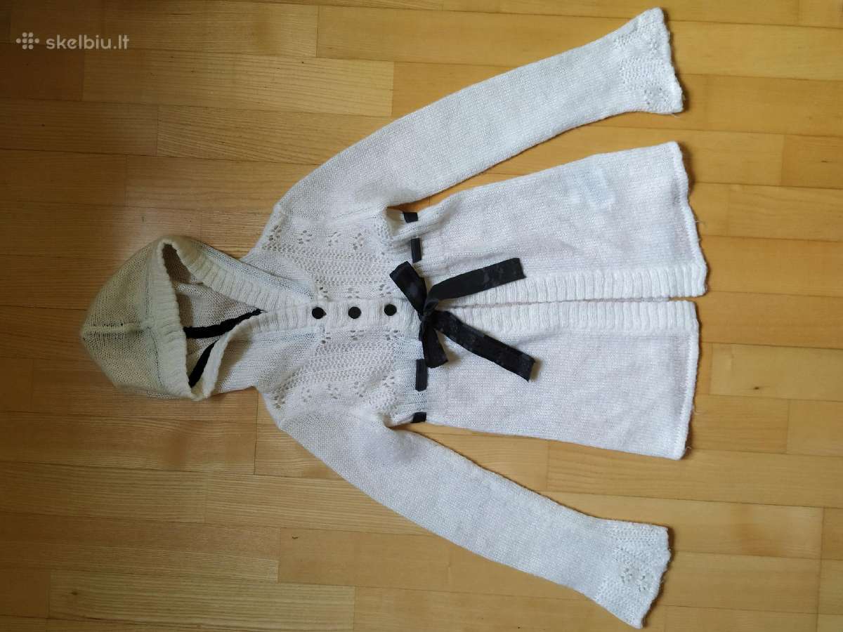 Megztinis su kapišonu H&m mergaitei 134-140 cm