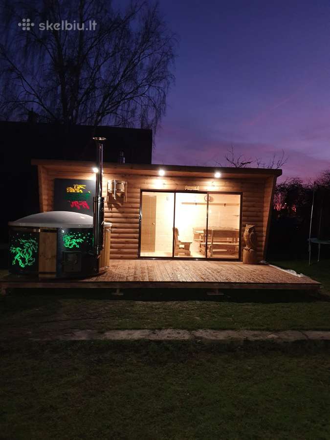 Pirtys lauko pavėsinės medinis sodo namelis - nuotraukos Nr. 23