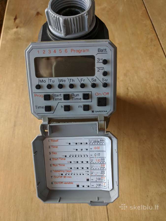 Gardena ilgo laiko vandens programavimo kompouteri