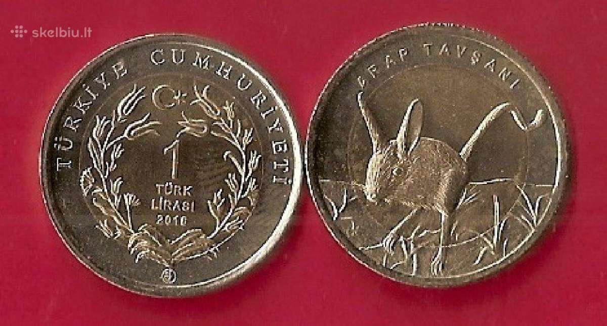 Turkija 1 lira 2016 "Jerboa" Unc