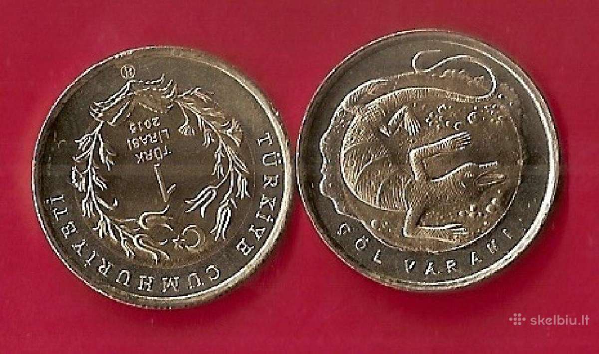 Turkija 1 lira 2015 "Desert Monitor" Unc