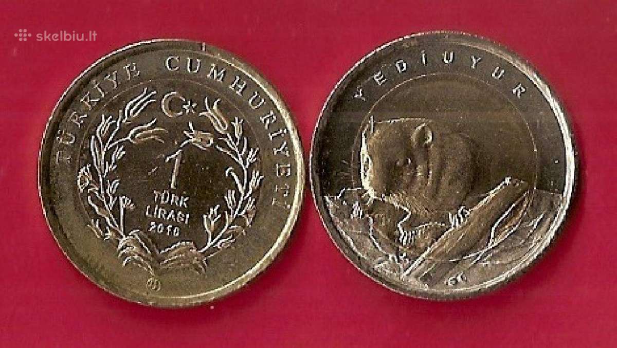 Turkija 1 lira 2016 "Dormouse" Unc