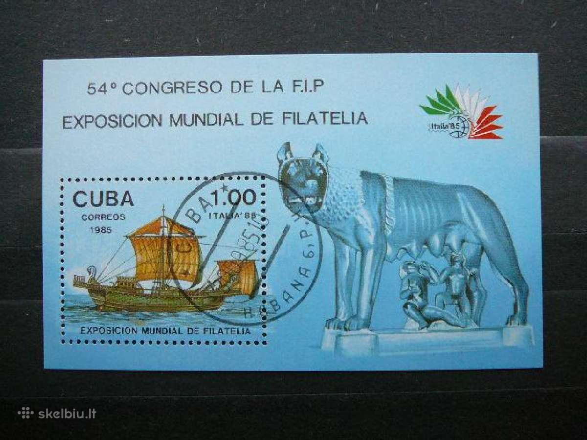 Laivai Burlaiviai Kuba 1985 antsp. cu813