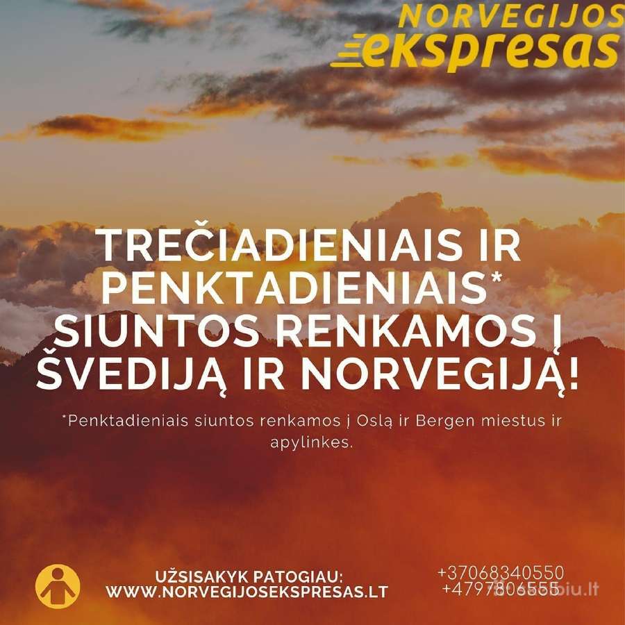 Norvegijos Ekspresas siuntos į Skandinaviją - nuotraukos Nr. 2