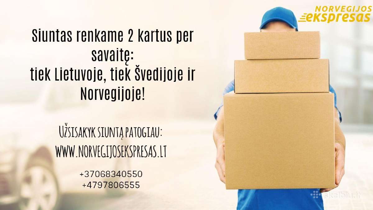 Siuntos į Norvegiją Nuo 20eur.! - nuotraukos Nr. 2
