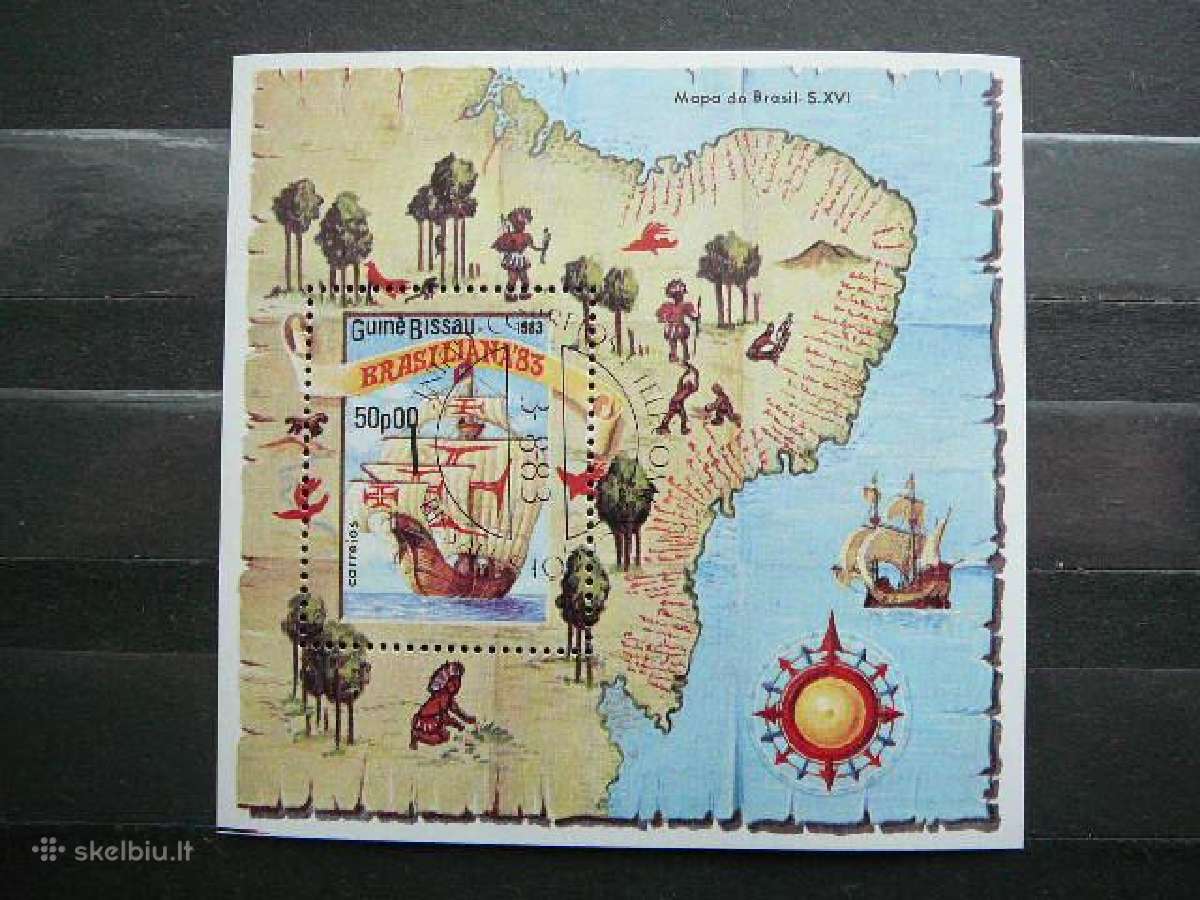 Burlaiviai Laivai G. Bisau 1983 antsp. blk829