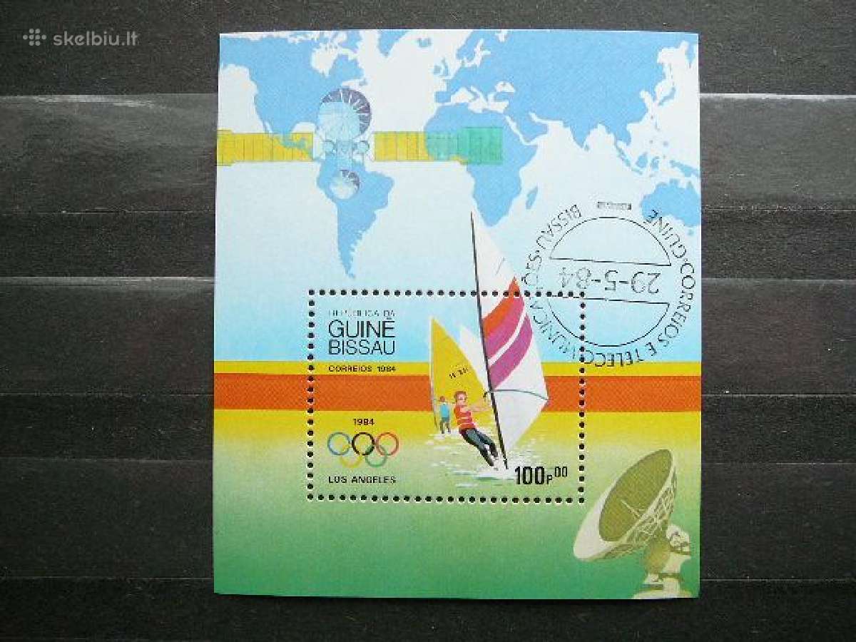 Olimpines Los Angeles G. Bisau 1984 antsp. blk831