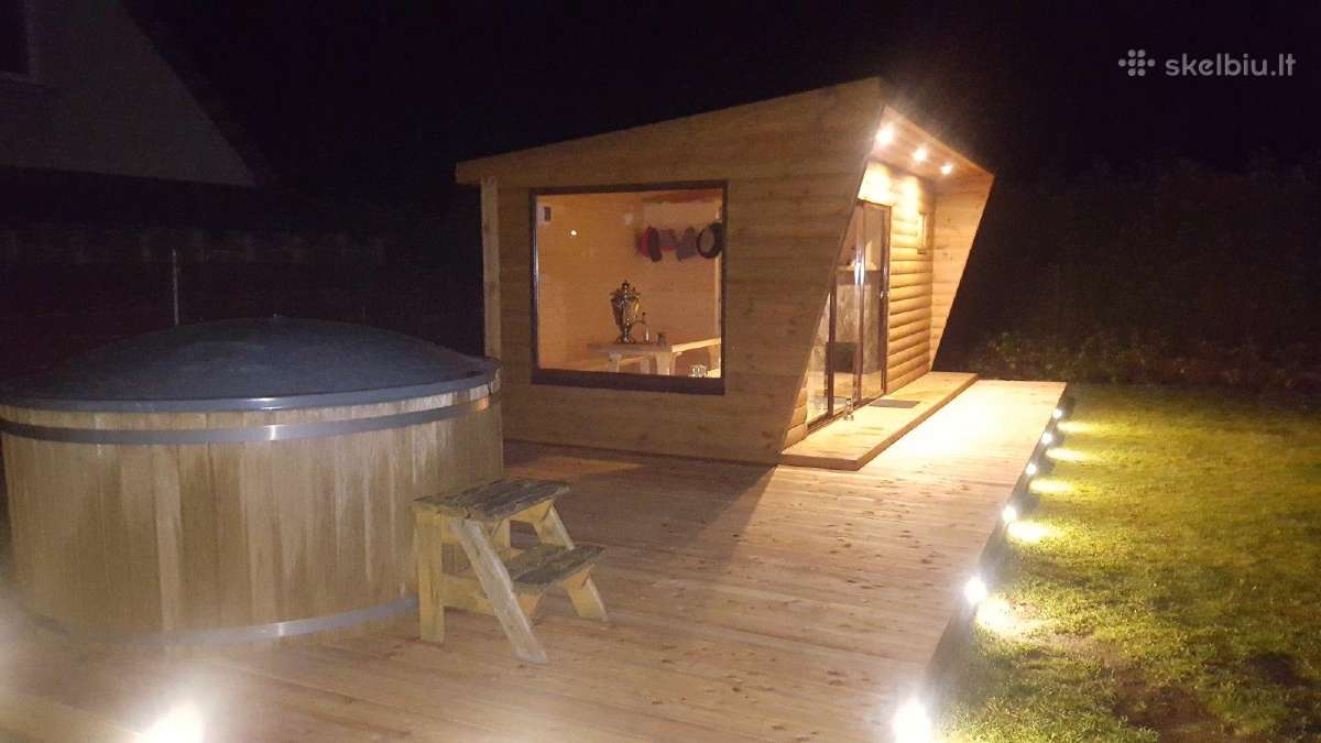 Karkasinė Pirtis 3x6 Kubilai su LED apšvietimu - nuotraukos Nr. 8