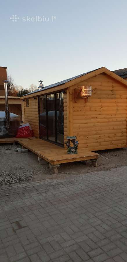 Karkasinė Pirtis 3x6 Kubilai su LED apšvietimu - nuotraukos Nr. 25