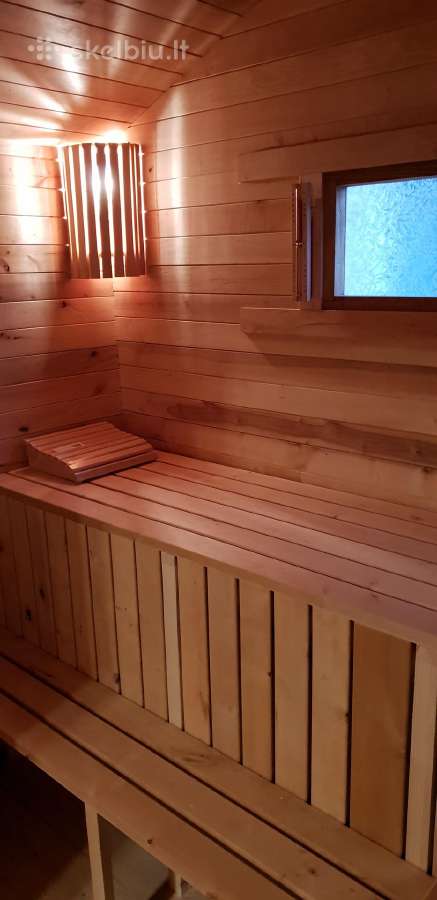 Karkasinė Pirtis 3x6 Kubilai su LED apšvietimu - nuotraukos Nr. 24